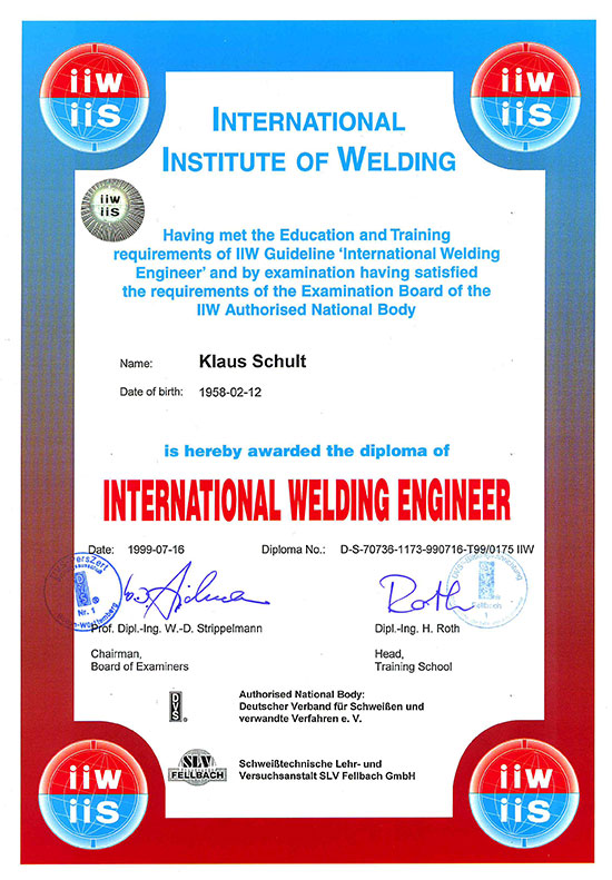 International Welding Engineer